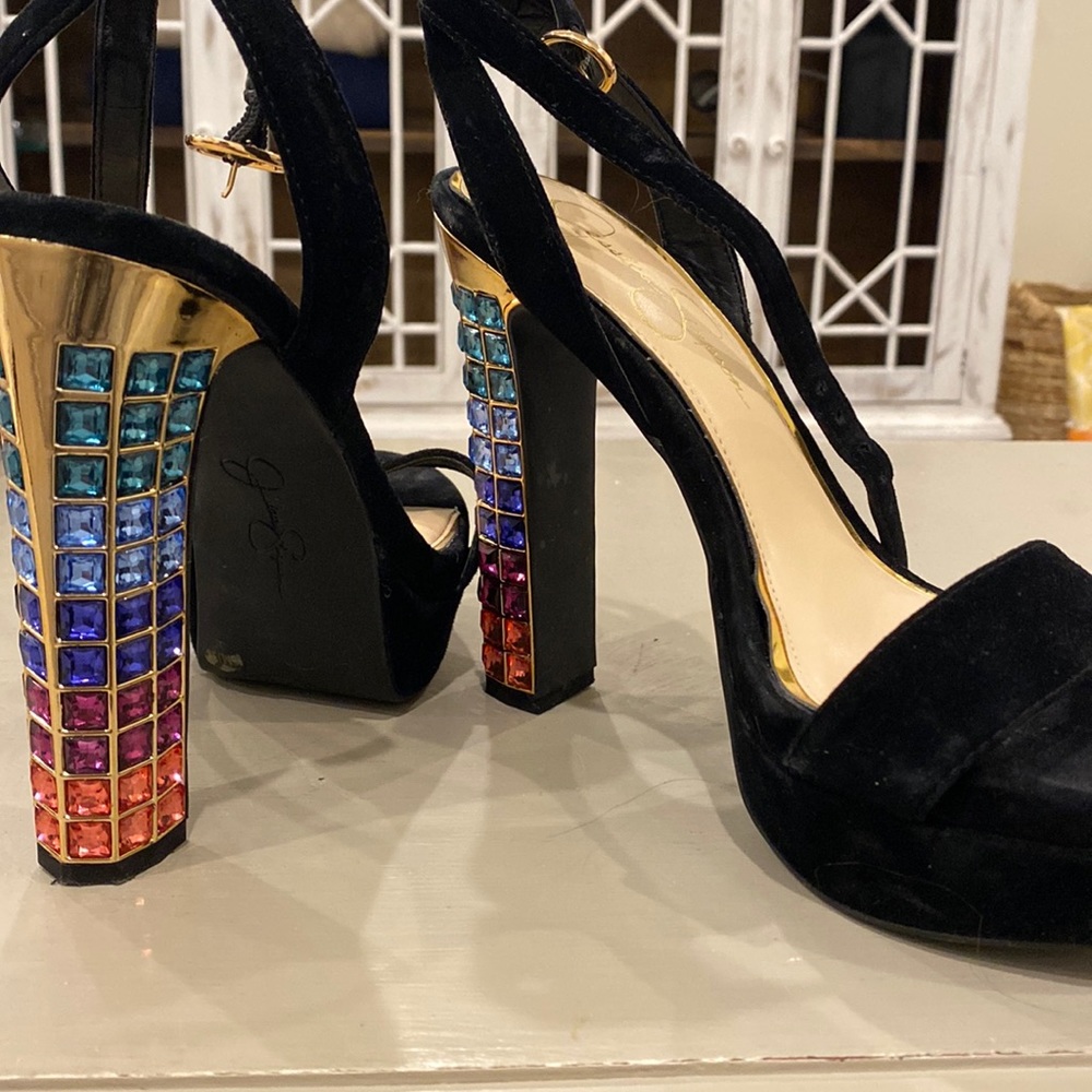 Jessica Simpson Rainbow Heels